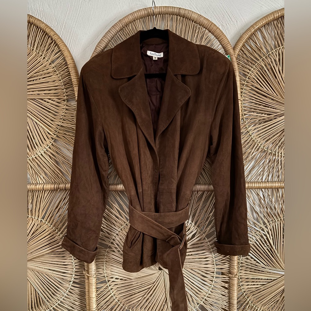 Ann Taylor Brown Leather Jacket